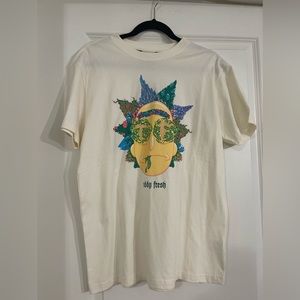 Teddy Fresh 🐻 Deadstock Cream Rick and Morty Unisex T-shirt Size S- Never Worn